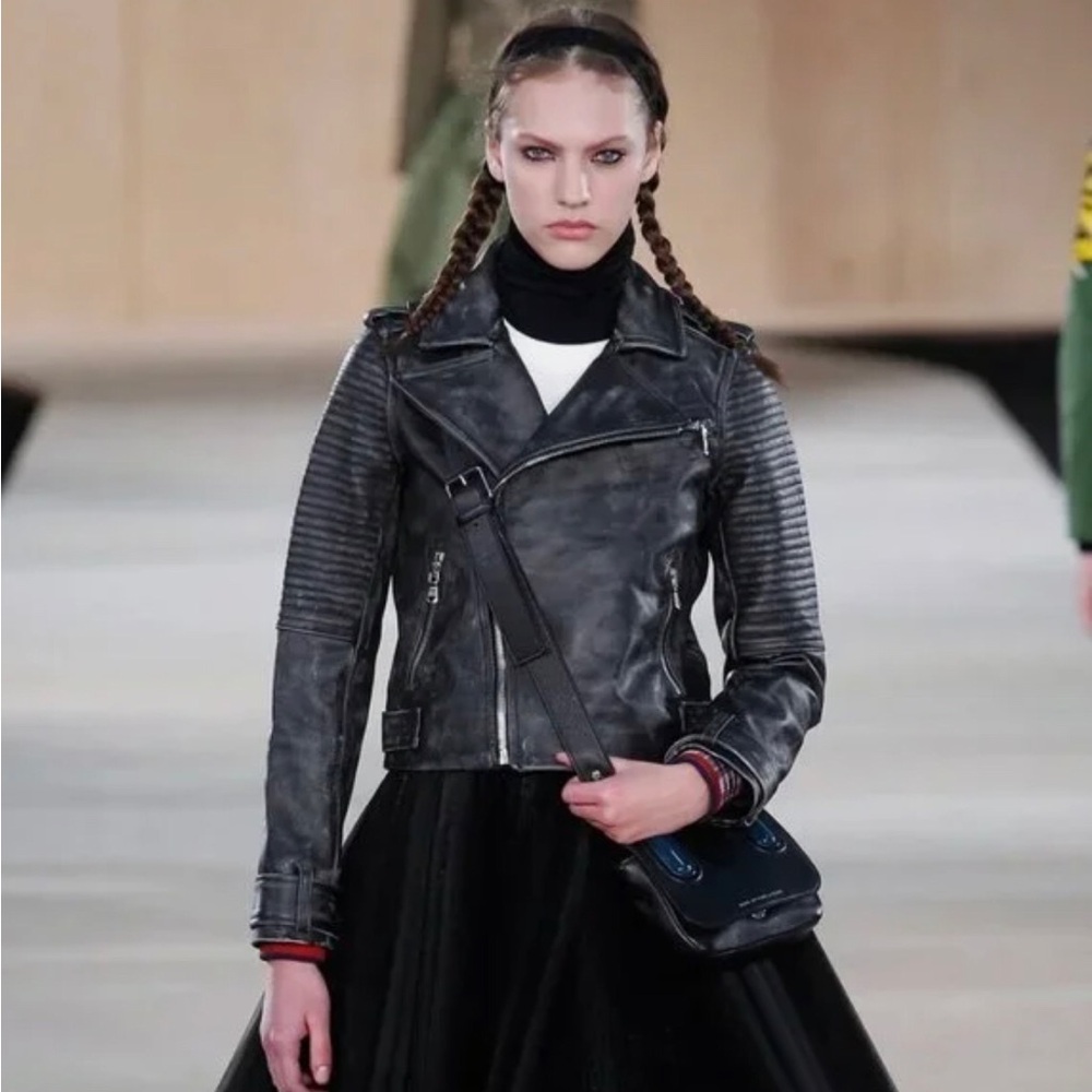 Marc By Marc Jacobs 2014 RTW Black Leather Moto Jacket